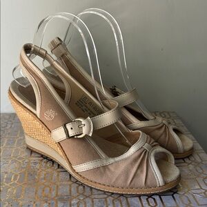 Timberland Slingback Wedge Heels Women’s size 8.5
